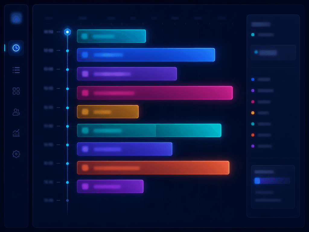Run-of-show timeline preview