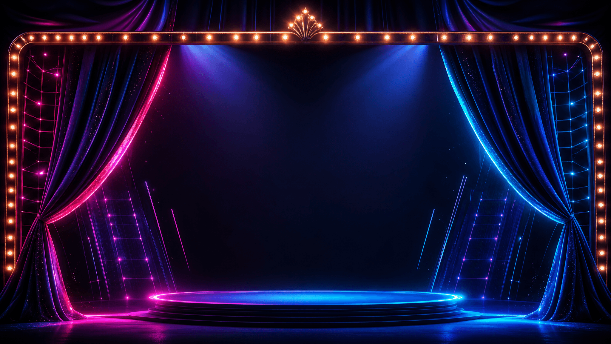 Neon marquee stage — Marquee event studio